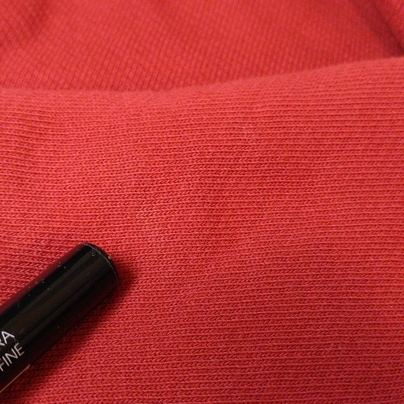 Untuckit Medium Wolfred Red Quarter Zip Elbow Patch 100% Cotton Pullover - Picture 15 of 17